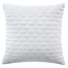 WHITE VIVID SQUARE CUSHION (BY BIANCA) (SOLD IN PAIRS)